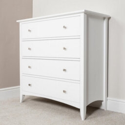 Statement Furniture Edward Hopper White 4 Drawer Chest Of Drawers - thumbnail 8