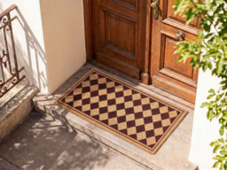 Beliani Doormat Cardona Beige/ Brown 55 X 120 Cm Coir - thumbnail 2