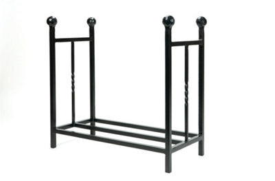 From The Anvil Matt Black Rectangular Log Holder - image 1