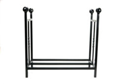 From The Anvil Matt Black Rectangular Log Holder - thumbnail 3