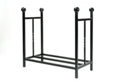 From The Anvil Matt Black Rectangular Log Holder
