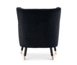 Velvet Black Alessia Accent Chair - thumbnail 5