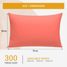 Lazzaro Luxury 300 Thread Count Egyptian Cotton Pillow Cases 2 Pack Breathable Ultrasoft Pillow Covers - thumbnail 3