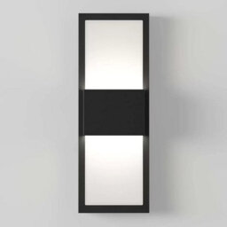 Xample Artika Mazza Frosted Led Wall Light, Matte Black Indoor/outdoor Sconce With Frosted Acrylic, 450 Lumens, Weatherproof, 12W - thumbnail 5