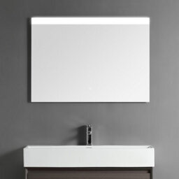 Homestylestore Dark Walnut Wall Mounted Waterproof Led Bathroom Mirror 950 X 680mm