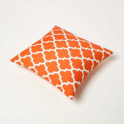 Homescapes Luxury Outdoor Cushions 2 Set, Waterproof Filled Cushion, Soft-Touch, Orange Geometric, For Garden And Indoors 45X 45Cm - thumbnail 6