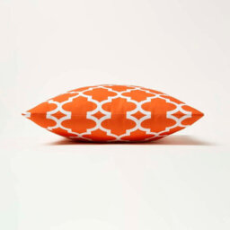 Homescapes Luxury Outdoor Cushions 2 Set, Waterproof Filled Cushion, Soft-Touch, Orange Geometric, For Garden And Indoors 45X 45Cm - thumbnail 5