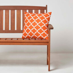 Homescapes Luxury Outdoor Cushions 2 Set, Waterproof Filled Cushion, Soft-Touch, Orange Geometric, For Garden And Indoors 45X 45Cm - thumbnail 3
