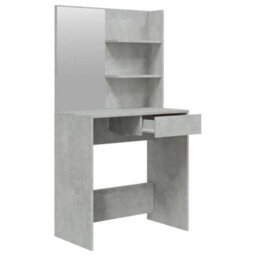 Walplus Dressing Table With Mirror Concrete Grey 74.5X40X141 Cm - thumbnail 7