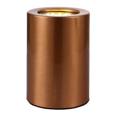 Happy Homewares Small And Contemporary Brushed Copper Led Table/floor Lamp Uplighter - image 1
