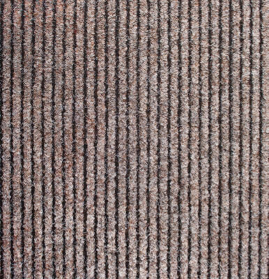 Super Magnum & Magnus Entrance Matting By Remland (Ribbed Beige & Black, 10M X 2M) - image 1