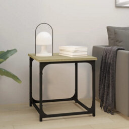 Berkfield Side Table Sonoma Oak 40X40X40 Cm Engineered Wood - thumbnail 1