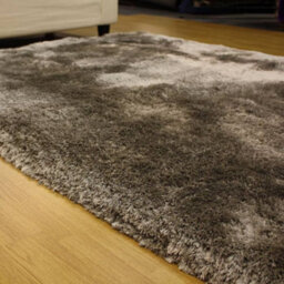 Plush Silver Luxury Shaggy Polyester Modern Luxurious Handmade Sparkle Rug For Living Room And Bedroom-140Cm X 200Cm - thumbnail 5