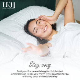 LKH Home Collection Electric Heated Blanket For Beds 3 Heat Settings Detachable Controller Fast Heat Up Overheat Protection For Cold Winter Nights - thumbnail 7