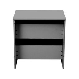 Grey Wooden Bedside Table Cabinet 2 Drawers - thumbnail 5