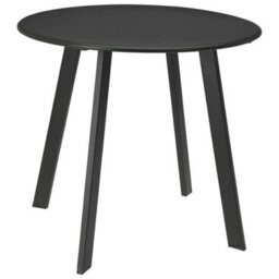 Grey Round Metal Garden Coffee Table 50X45Cm - thumbnail 1