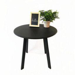 Grey Round Metal Garden Coffee Table 50X45Cm - thumbnail 3