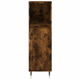 Walplus Bathroom Cabinet Smoked Oak 30X30X100 Cm Engineered Wood - thumbnail 5