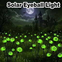 Halloween Solar Eyeball Led Garden Light, Multicolour Outdoor Party Decoration