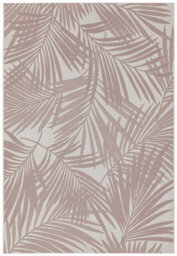 Pink Outdoor Rug, Nature-Print Stain-Resistant Rug For Patio Decks Garden, 4mm Modern Outdoor Area Rug- 120Cm X 170Cm - thumbnail 7
