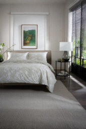 The Lyndon Company Petite Fleure Cotton Natural Duvet Cover Set Blossom Floral Print Bedding With Elegant Piped Finish - thumbnail 2