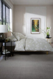 The Lyndon Company Petite Fleure Cotton Natural Duvet Cover Set Blossom Floral Print Bedding With Elegant Piped Finish - thumbnail 3