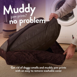 Slumberdown Paws For Slumberdown Brown Dog Bed, Medium - thumbnail 7