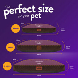 Slumberdown Paws For Slumberdown Brown Dog Bed, Medium - thumbnail 8