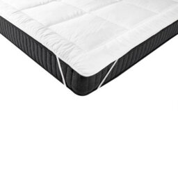 Beliani Polyester Mattress Topper Softguard 3 120 X 200 Cm (Eu Small Double) - thumbnail 4