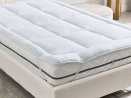 Beliani Polyester Mattress Topper Softguard 3 120 X 200 Cm (Eu Small Double) - thumbnail 2