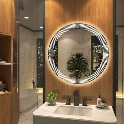Royal Bathrooms Tokyo 800 X 800mm Round Led Illuminated Bathroom Mirror - Anti-Fog - image 1