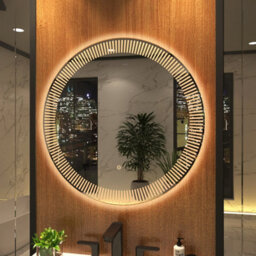 Royal Bathrooms Tokyo 800 X 800mm Round Led Illuminated Bathroom Mirror - Anti-Fog - thumbnail 8