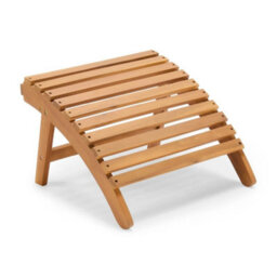 Outdoor Footstool, Acacia Hardwood Garden Foot Rest,
