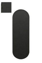"Mirroroutlet Vultus - New Black Metal Framed Double Arched Wall Mirror 71 X 24"" (180Cm X 60Cm)" - thumbnail 4