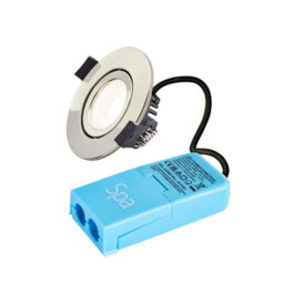 Plum&clay Dallas Nickel Tiltable Led Downlight 5W, Ip65 Fire Rated
