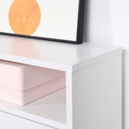 Homcom Shoe Storage Cabinet Footwear Organiser Space-Saving W/ 3 Drawers -White - thumbnail 7