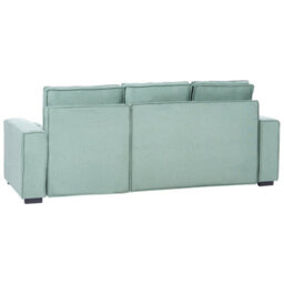 Beliani Corner Sofa Bed 3 Seater Edane Fabric Light Green With Storage Left Hand - thumbnail 6