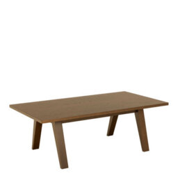 Wyld Haus Kotka Minimalist Dark Oak Rectangular Coffee Table, Smoked Oak Veneer, 1300 X 450 mm - thumbnail 2
