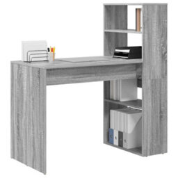 Berkfield Desk With Storage Grey Sonoma 113X54X120 Cm Engineered Wood - thumbnail 3