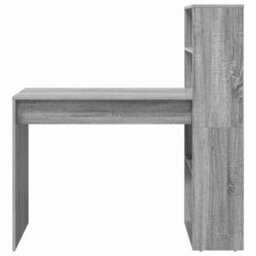Berkfield Desk With Storage Grey Sonoma 113X54X120 Cm Engineered Wood - thumbnail 4