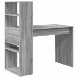 Berkfield Desk With Storage Grey Sonoma 113X54X120 Cm Engineered Wood - thumbnail 6