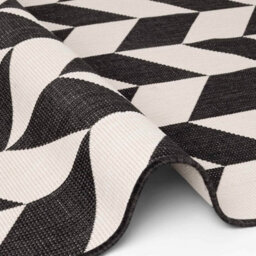 The Rugs Ted Baker Terrick Reversible Indoor Outdoor Rug Chevron Design In Black - thumbnail 7