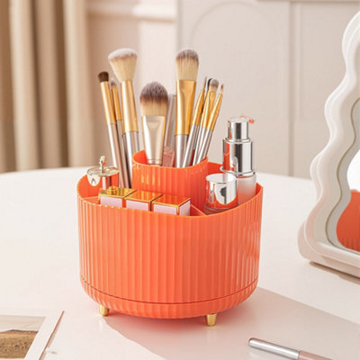 Thehotsale Orange Tabletop Rotating Cosmetic Storage Organizer - image 1