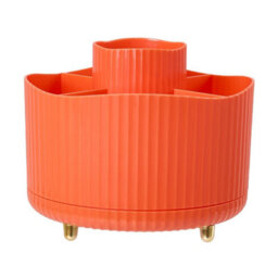 Thehotsale Orange Tabletop Rotating Cosmetic Storage Organizer - thumbnail 5