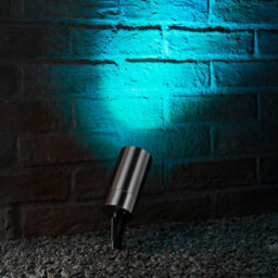 Auraglow Stainless Steel Gu10 Holder Garden Spike Light - Colour Changing - 8 Pack - thumbnail 2