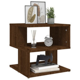 Berkfield Side Table Brown Oak 40X40X40 Cm Engineered Wood - thumbnail 5