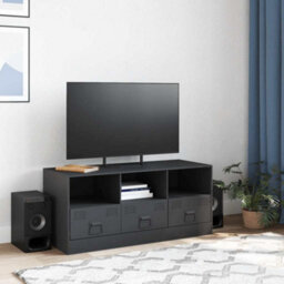 Berkfield Sturdy Tv Cabinet Anthracite 99X39X44 Cm Steel - thumbnail 3