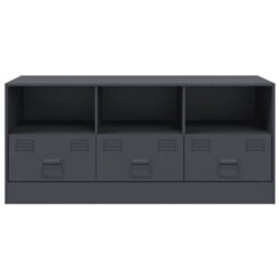 Berkfield Sturdy Tv Cabinet Anthracite 99X39X44 Cm Steel - thumbnail 6