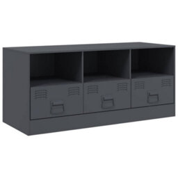 Berkfield Sturdy Tv Cabinet Anthracite 99X39X44 Cm Steel