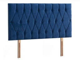 Matera Strutted Upholstered Headboard 6Ft Super King - Plush Marine - thumbnail 3